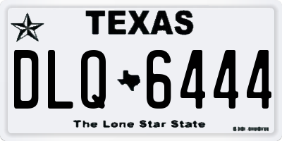 TX license plate DLQ6444