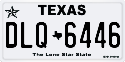 TX license plate DLQ6446