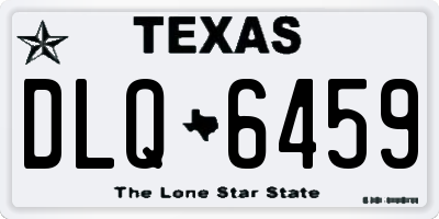TX license plate DLQ6459