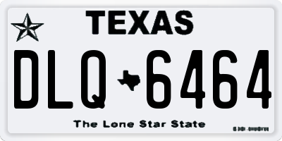 TX license plate DLQ6464