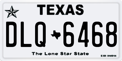 TX license plate DLQ6468