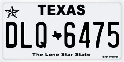 TX license plate DLQ6475