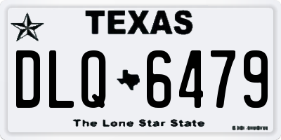 TX license plate DLQ6479