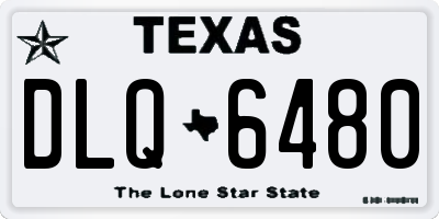 TX license plate DLQ6480
