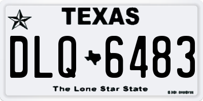 TX license plate DLQ6483