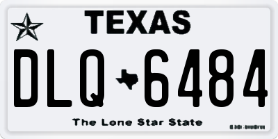 TX license plate DLQ6484