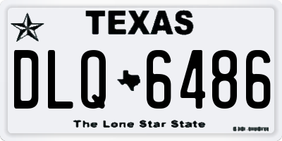 TX license plate DLQ6486