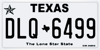 TX license plate DLQ6499