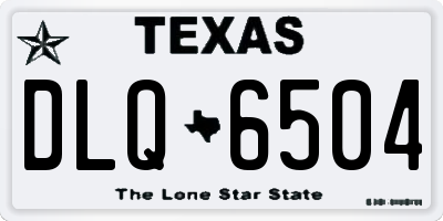TX license plate DLQ6504