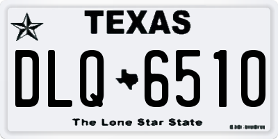 TX license plate DLQ6510