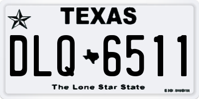TX license plate DLQ6511