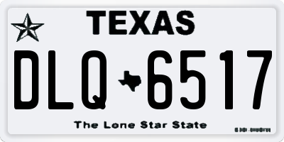 TX license plate DLQ6517