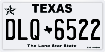 TX license plate DLQ6522