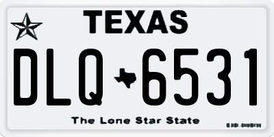 TX license plate DLQ6531