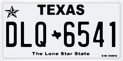 TX license plate DLQ6541