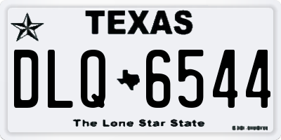 TX license plate DLQ6544