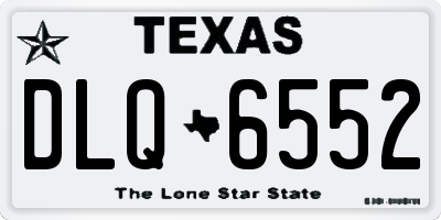 TX license plate DLQ6552