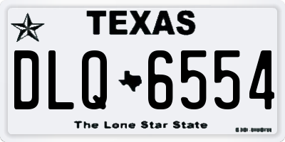 TX license plate DLQ6554