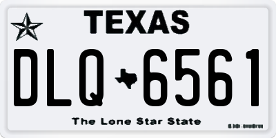 TX license plate DLQ6561