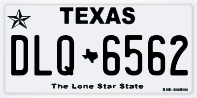 TX license plate DLQ6562