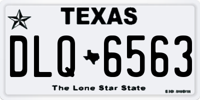 TX license plate DLQ6563