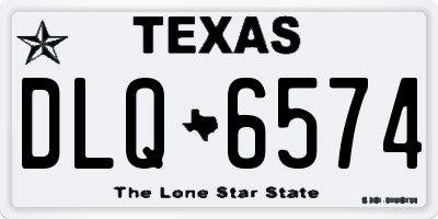 TX license plate DLQ6574