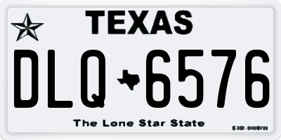 TX license plate DLQ6576