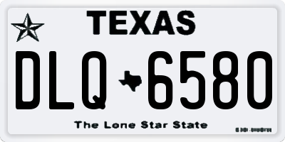 TX license plate DLQ6580