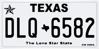 TX license plate DLQ6582