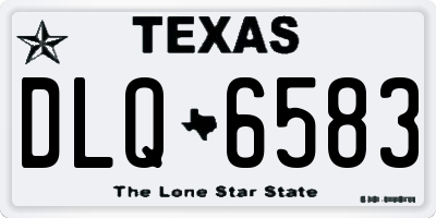 TX license plate DLQ6583