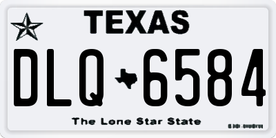 TX license plate DLQ6584