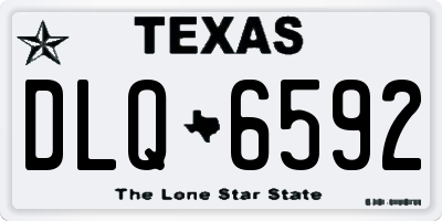 TX license plate DLQ6592