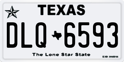 TX license plate DLQ6593