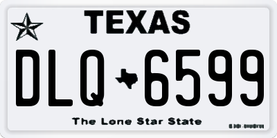 TX license plate DLQ6599