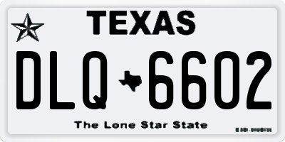 TX license plate DLQ6602