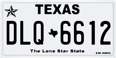 TX license plate DLQ6612
