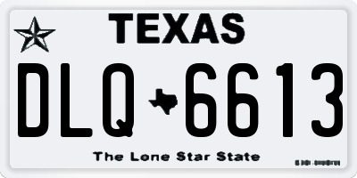 TX license plate DLQ6613