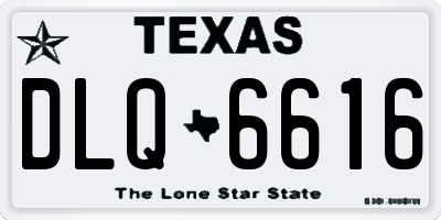 TX license plate DLQ6616