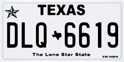 TX license plate DLQ6619