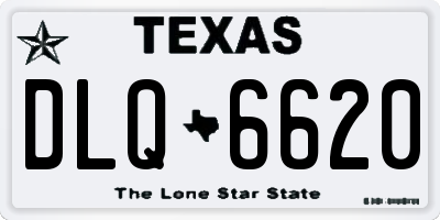 TX license plate DLQ6620