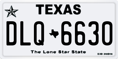 TX license plate DLQ6630