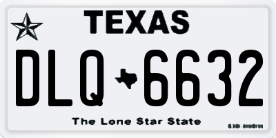 TX license plate DLQ6632