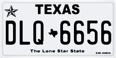 TX license plate DLQ6656