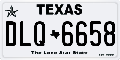 TX license plate DLQ6658
