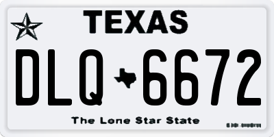 TX license plate DLQ6672