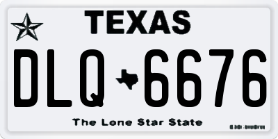 TX license plate DLQ6676