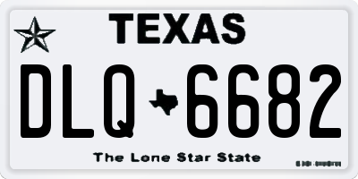 TX license plate DLQ6682