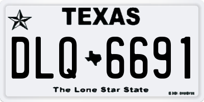 TX license plate DLQ6691
