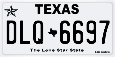 TX license plate DLQ6697
