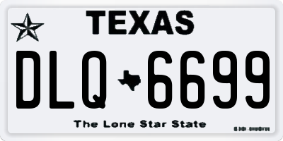 TX license plate DLQ6699
